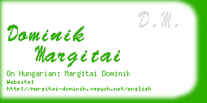 dominik margitai business card